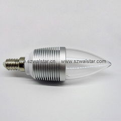 3*1W,4*1W LED candle bulb candle light