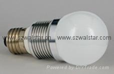 3*1W LED bulb beautiful shell small bulb