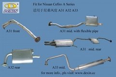 mufflers exhaust system for Nissan Cefiro