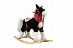 Plush rocking horse