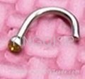 Curved nose studs 2