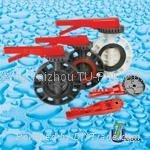 FRPP PP-H PP-R PPG ABS PE Butterfly Valve