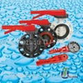 FRPP PP-H PP-R PPG ABS PE Butterfly Valve