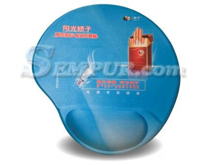 promotional gift Heat-transfer Print Mouse Pad with wrist rest 2