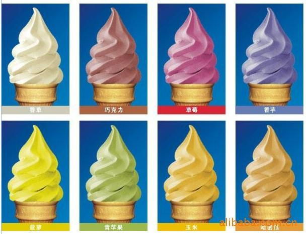 三色软冰淇淋机 4