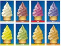 三色软冰淇淋机 4