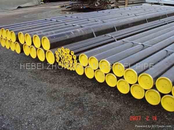 Seamless steel pipe for use for oil well, boilers, precision machines, petro-che 2