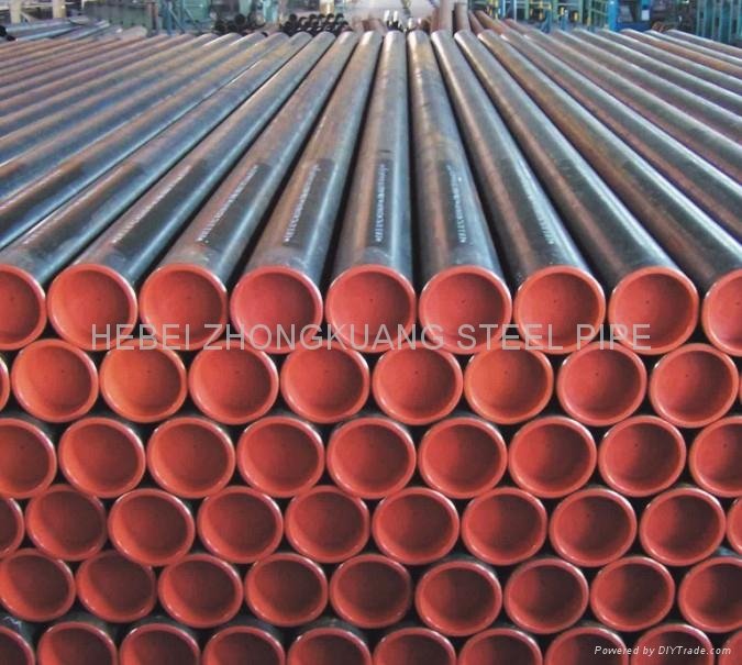 Seamless steel pipe for use for oil well, boilers, precision machines, petro-che 3
