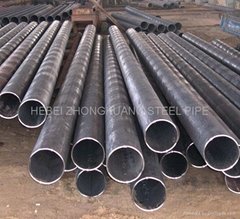 Spiral steel pipe for gas and liquid 