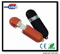 Leather usb flash