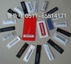 58Khz AM care label garment alarm label