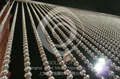 stainless steel metal beaded curtains--shanghai Gold Metal materials Ltd