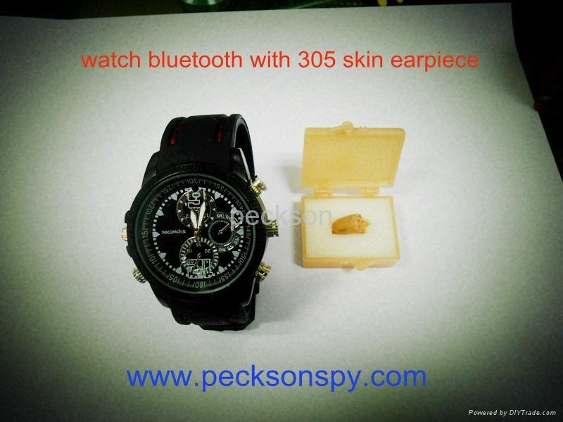 New watch bluetooth with mini wireless earpiece and original battery