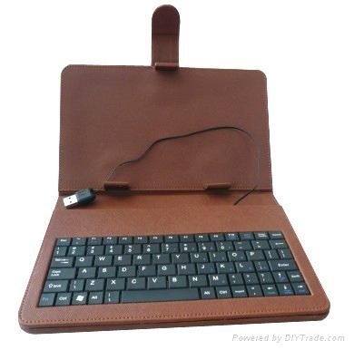 leather case with keyboard for MID pc table 3