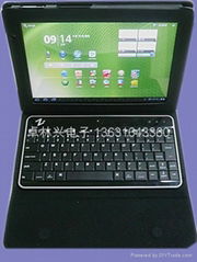 Bluetooth keyboard for Acer Iconia 500 TabPC Folding leather protective case