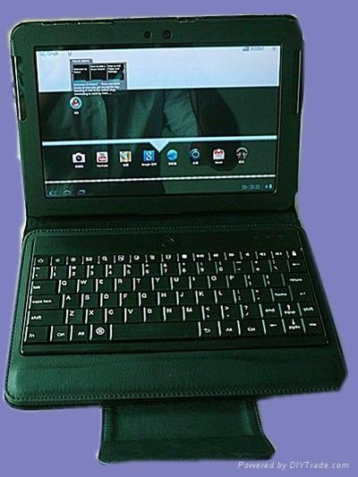 三星galaxy tab 10.1“ P7510 P5100 分离式塑胶蓝牙键盘皮套 2