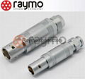 lemo metal push pull connectors FFA Half-moon latching system 1