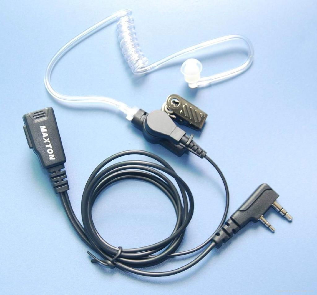 Surveillance kit air tube earpiece for Kenwood radios TK2107