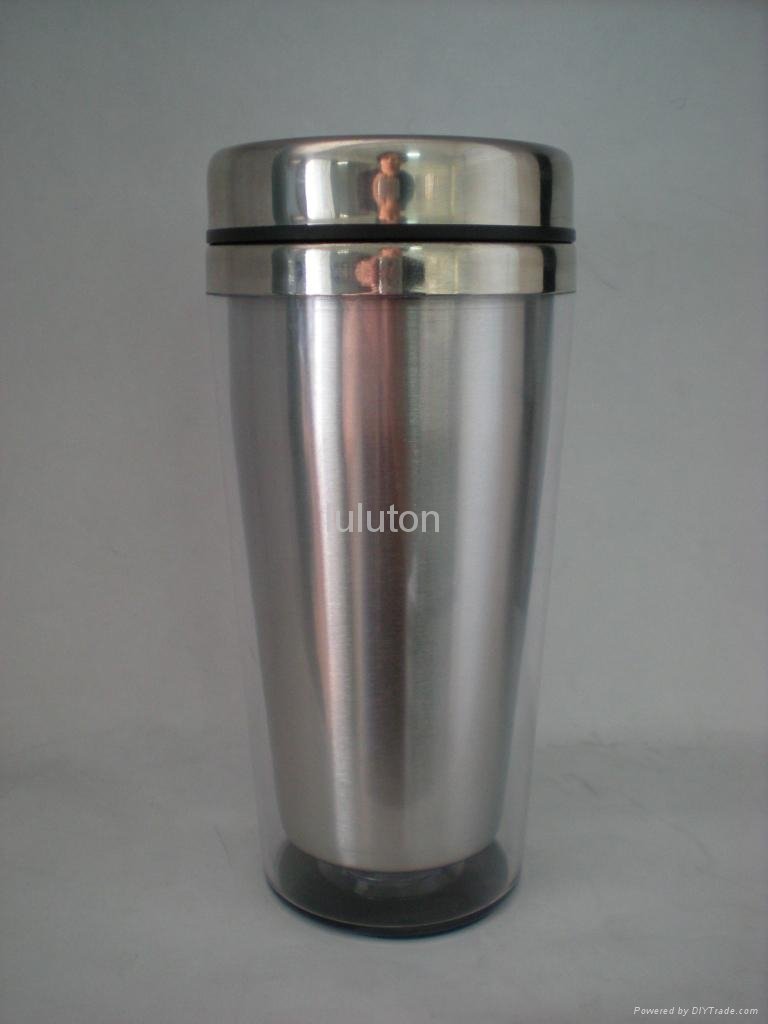 stainless steel coffee mug , plastic travel mug - LLT-001C - luluton ...