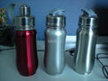 double wall stainless steel curved bottles 18/8ss 1