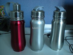 double wall stainless steel curved bottles 18/8ss