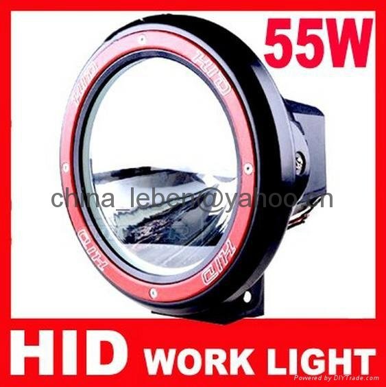 7'' 55W Offroad Light HID Drive Light H3 Slim Ballast Spotlight Hid Work Light