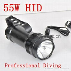 55W HID 3 Modes Diving Light With 6600mah battery Kit