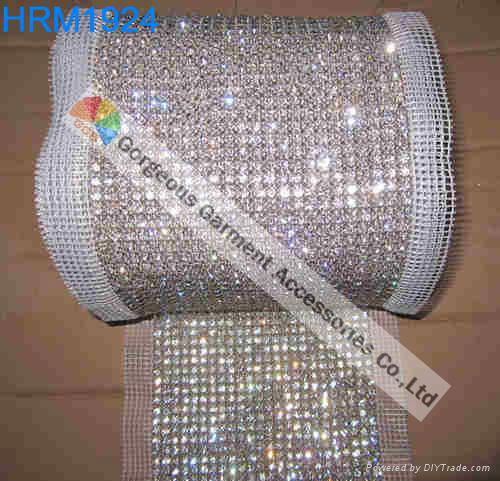 Crystal Rhinestone Mesh Trim