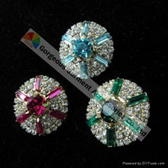 Crystal Rhinestone Button