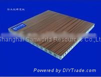 Wooden Color Aluminum Honeycomb Panels.