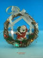 Terracotta christmas santa led light 