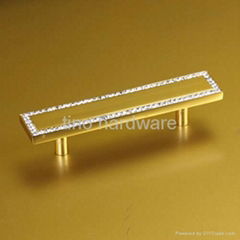 Zinc crystal furniture handles