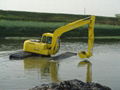 amphibious excavator ZY80SD with YANMAR