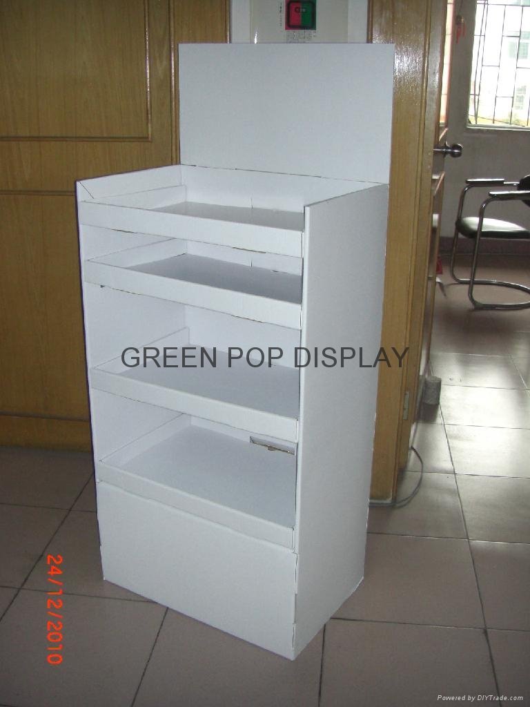 Cardboard Floor Display with 4 shelves,suitable for Mugs 2