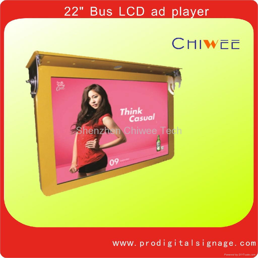 22" Bus LCD Advertising player