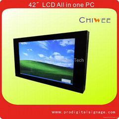 42" All in One PC LCD Touch Screen Digital Signage 