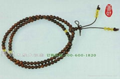 lobular red sandalwod prayer beads