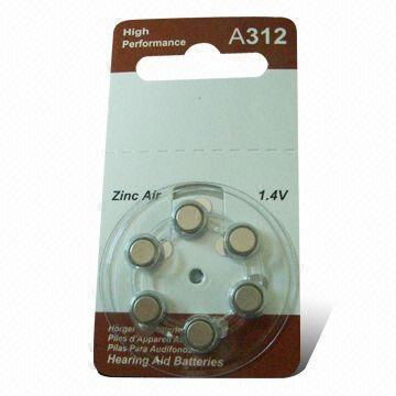 A312 PR41 1.4V hearing aid button battery  2