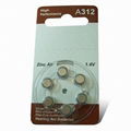 A312 PR41 1.4V hearing aid button battery  2