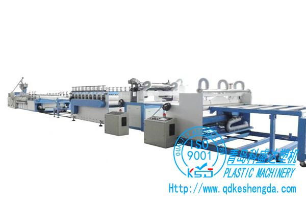 Plastic and wood building board production line/WPC building board production 5