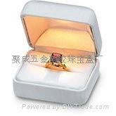 LED light jewelry boxes ring display box 2