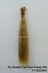 Pre-Bonded Yaki Remi Human Hair