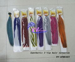 I-tip sythetic hair extension