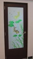 Aluminum bathroom door (Glass panel) 5