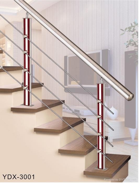 stainless steel handrail and railing with balustrade