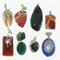 semi-precious gemstone cabochons-agate pendant-designer gemstone pendant 2