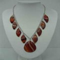 red agate pendant necklace-gemstone