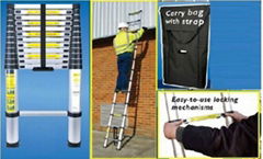 telescopic ladder(compact&safety&en131 certificate)