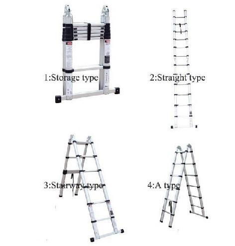 multi-purpose  telescopic step ladder EN131