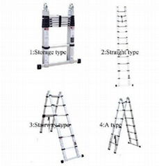 multi-purpose  telescopic step ladder EN131